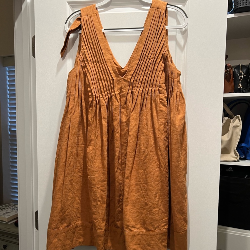 Burnt orange Riffraff tank dress Large